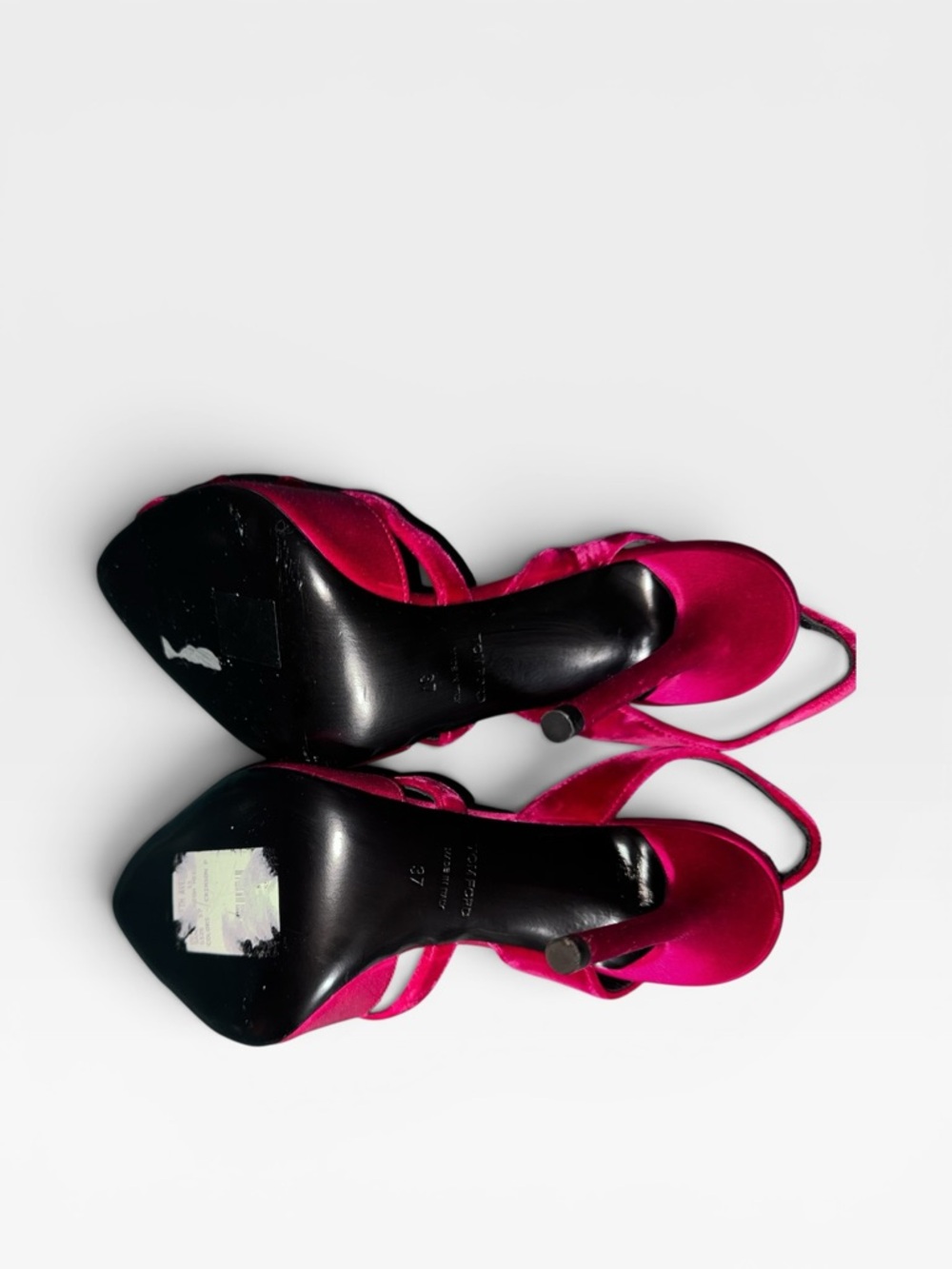 NEW!! TOM FORD
105MM Satin & Velvet Bow Sandals US 7 - Picture 8 of 9